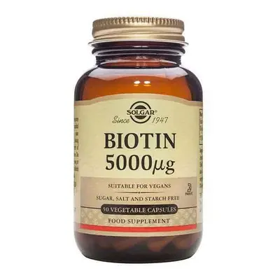 Solgar Biotin 5000mcg 50's Healthy Skin, Nails & Hair Beauty & Wellness Supplements Non-GMO