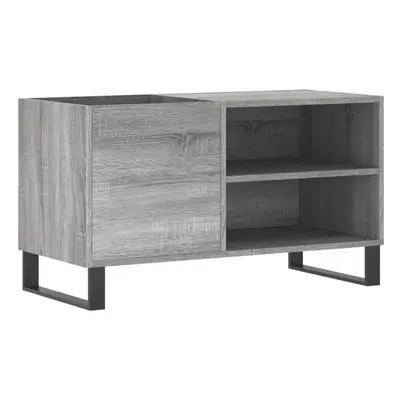 (grey sonoma) vidaXL Record Cabinet Record Storage Cabinet Sideboard White Engineered Wood