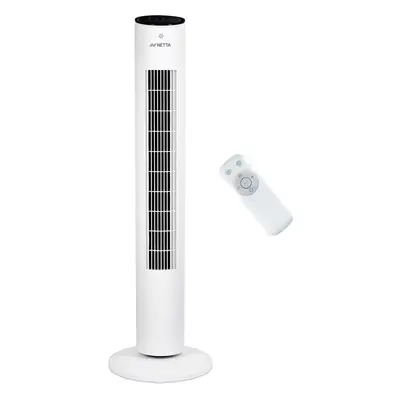 (White) NETTA 42" Tower Fan with Timer and Remote Control