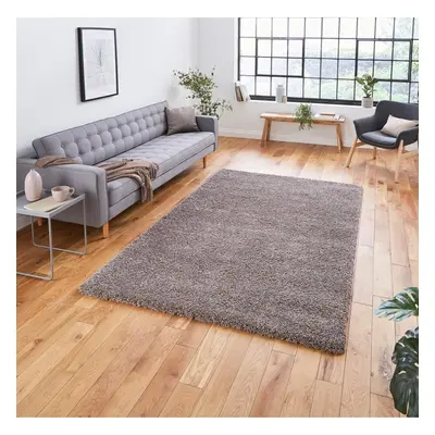 (160x220cm) Sierra Shaggy Rugs in Beige High Dense Soft Polypropylene Mats