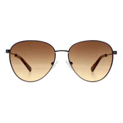 Guess Sunglasses GU8257 10F Shiny Light Nickeltin Brown Gradient