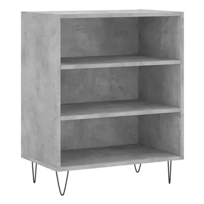 (concrete grey) vidaXL Sideboard Storage Cabinet Cupboard Side Cabinet White Engineered Wood