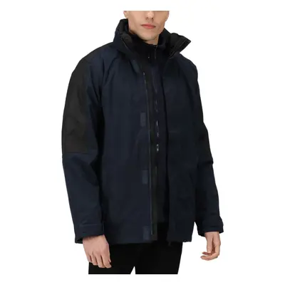 (M, Royal Blue/Navy) Regatta Professional Mens Defender III Waterproof IN Jacket Coat