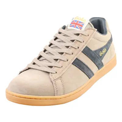 (10) Gola Equipe Mens Casual Trainers in Taupe Navy Gum