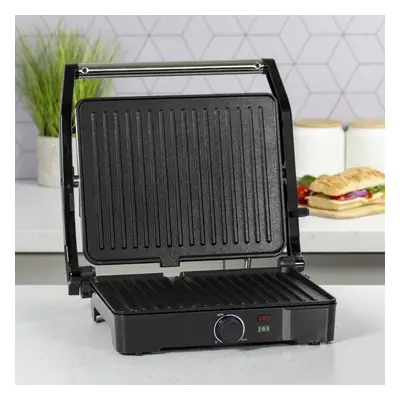 Quest 2-in-1 Health Grill & Panini Press / Non-Stick Healthy Grilling / Adjustable Temperature D