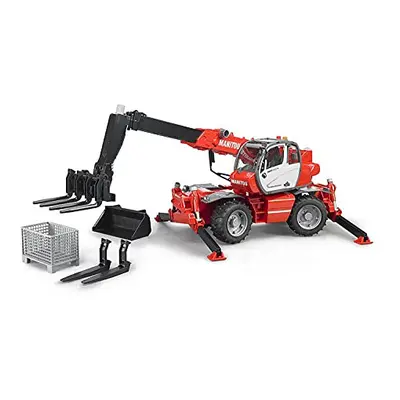 Bruder Toys - Construction Realistic Manitou MRT Telescopic Loader with Adjustable/Extendable Te