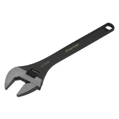 450mm Adjustable Drop Forged Steel Wrench - 50mm Offset Jaws Metric Calibration