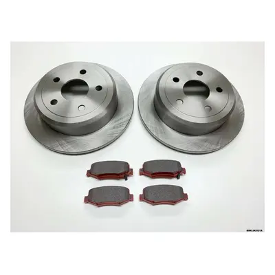 2 x Rear Brake Discs & Brake Pads for Jeep Wrangler JK BRK/JK/021A