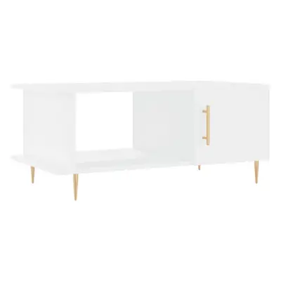 (white) vidaXL Coffee Table Side Table Sofa Couch Table Sonoma Oak Engineered Wood