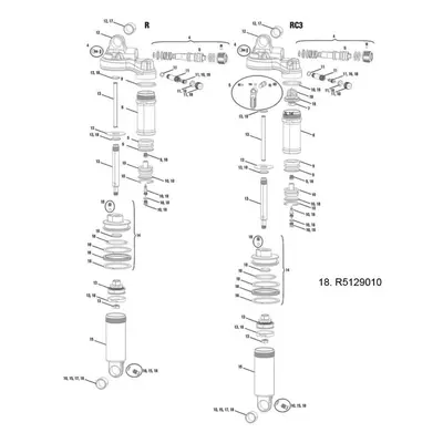 RockShox Rear Shock Service Kit - Monarch Plus Does Not Include Air Can Seals