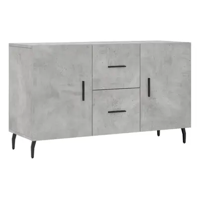 (concrete grey) vidaXL Sideboard Storage Cabinet Side Cabinet Cupboard White Engineered Wood