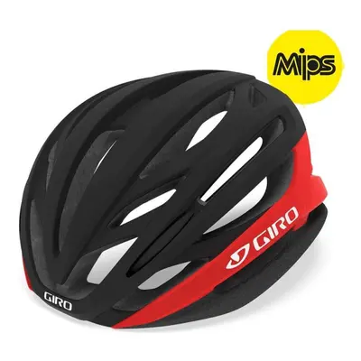 (M - CM, Matt Black / Bright Red) Giro Syntax MIPS Road Helmet