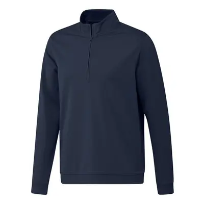 (M, Collegiate Navy) Adidas Mens Elevated Quarter Zip Sweatshirt