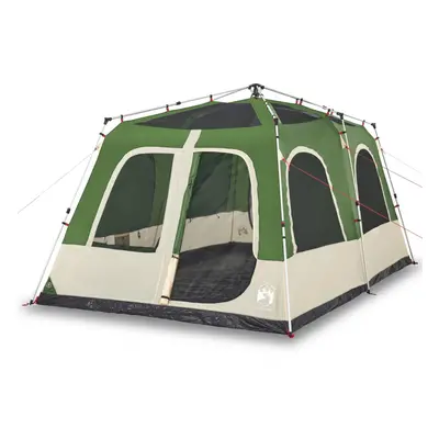 (Green, x x cm) vidaXL Family Tent Dome 8-Person Lightweight Tent Camping Tent Quick Release