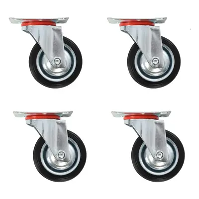 (16 pcs) vidaXL Swivel Casters Trolley Moving Wheels Furniture Caster Trolley Caster