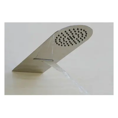 Bathroom Chrome Round Ultra Slim Waterfall Overhead Rainfall Shower Head 200mm