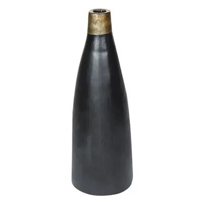 Decorative Vase EMONA Ceramic Black