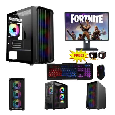 Fast Gaming PC Bundle Intel Core i5 16GB 1TB 128GB SSD + Monitor SALE