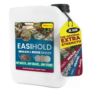 Vuba EASIHOLD ROCKS - 5L Gravel Binder for Bonding Stones, Bark and Gravel on Borders, Patios an