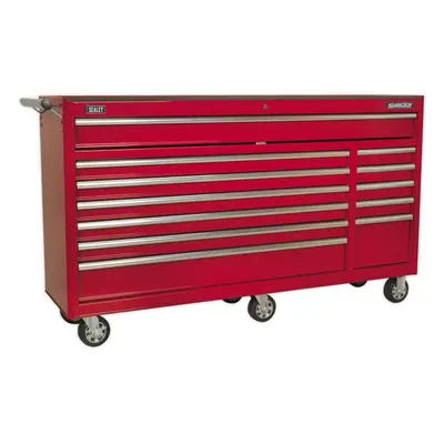 1680 x x 1005mm Drawer RED Portable Tool Chest Locking Mobile Storage Box