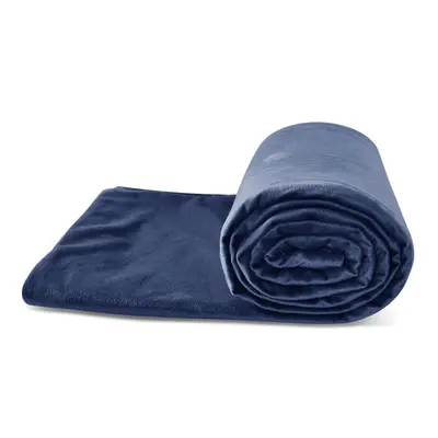 (Dark Blue Cover, 150x200cM) 6.8kg/9kg Weighted Cotton Blanket For Adult, Full and Queen Size Co