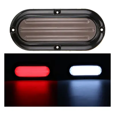 (Red & Yellow) 2Pcs 10-30V LED Trailer Truck RV Brake Tail Light Turn Signal Strobe Lamp