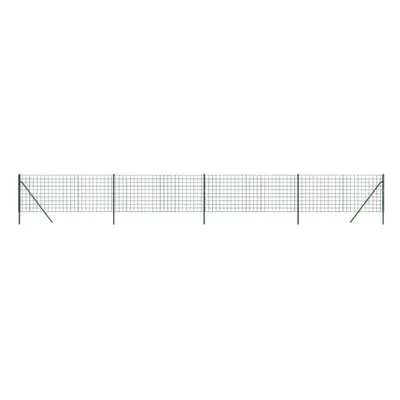 (green, x m) vidaXL Wire Mesh Fence Garden Wire Fencing Mesh Outdoor Fence Galvanised Steel