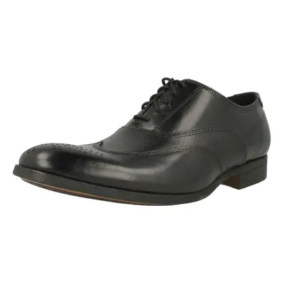 (UK 6.5, Black) Mens Clarks Formal Lace Up Brogues Gilmore Wing - G Fit