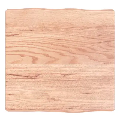 (light brown, x x cm) vidaXL Table Top Wooden Desk Top for Table Treated Solid Wood Oak Live Edg