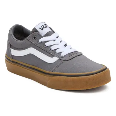 (1 UK, Pewter) Vans Kids Ward Canvas Low Rise Trainers Sneakers Shoes - Pewter