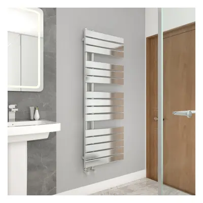 WarmeHaus 1380x500mm Flat Panel Bathroom Heated Towel Rail Radiator Chrome