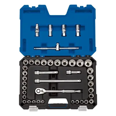 Draper Expert HI-TORQ® Combined MM/AF Socket Set, 1/2"" Sq. Dr., Blue (41 Piece)