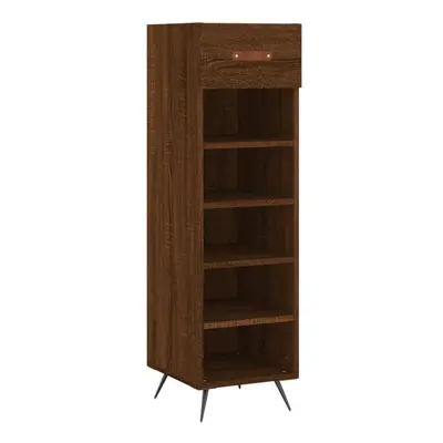 (brown oak) vidaXL Shoe Cabinet Shoe Cupboard Shoe Storage Grey Sonoma Engineered Wood