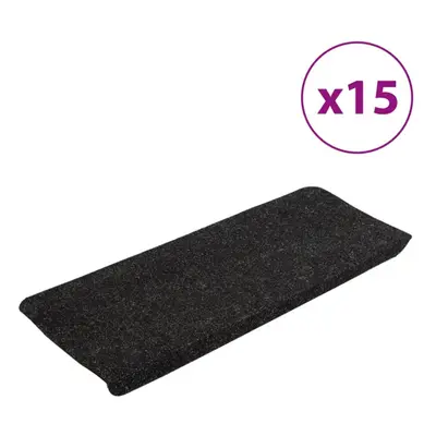 (anthracite, x cm) vidaXL Self-adhesive Stair Mats Carpet Stair Treads Stair Step Protector Rug