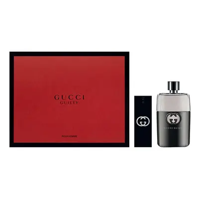 Gucci Guilty Pcs Set For Men: Oz Edt Sp + Oz Edt Sp