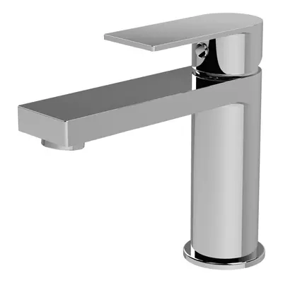 Modern Square Mono Basin Mixer Tap & Push Button Waste - Chrome - Balterley