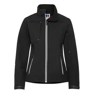 (XL, Black) Russell Women/Ladies Bionic Softshell Jacket