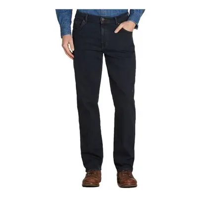 (50W-34L) Wrangler Men's Texas Classic Fit Stretch Blue Black Denim