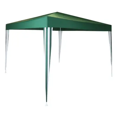 Charles Bentley 3x3m Polyester Gazebo Green/Stripe Showerproof Ideal for Outdoor Events