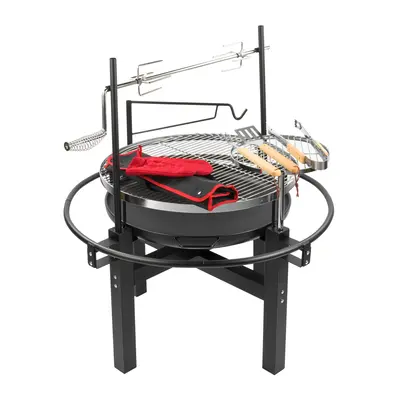 KCT Outdoor BBQ Grill and Rotisserie with Tool Set