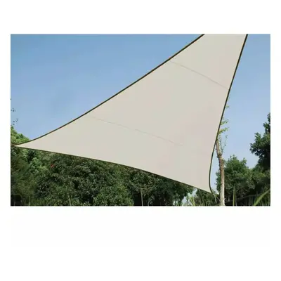 Perel Shade Sail Triangle 3.6m Cream Outdoor Garden Canopy Shelter GSS3360