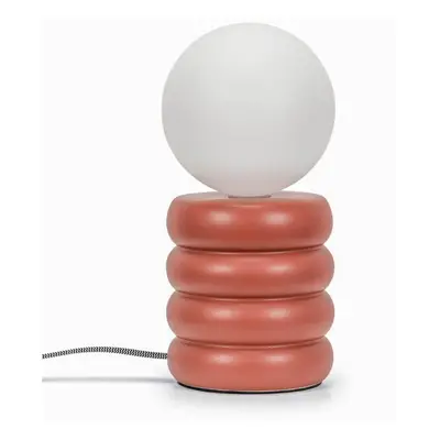 Modern Rust Stacked Ceramic Table Lamp Opal Globe Shade Light + LED