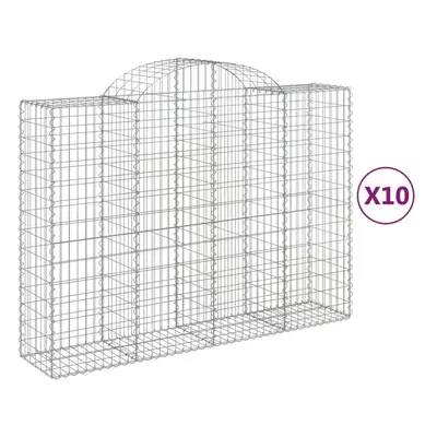 (200 x x 140/160 cm/ pcs) vidaXL Arched Gabion Basket Stone Basket Gabion Retaining Wall Galvani