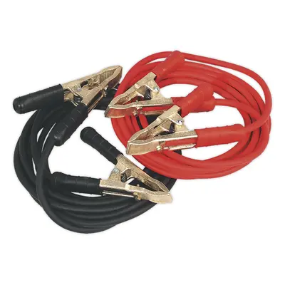 650A Heavy Duty Copper Booster Cables - 25mm x 5m - Brass Clamps - Insulated