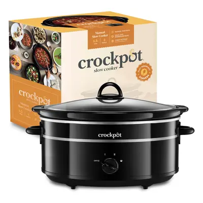 Crock-Pot SCV655B Slow Cooker, Aluminium, W, 6.5 liters, Black