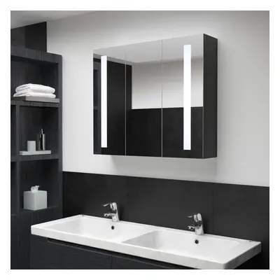 vidaXL LED Bathroom Mirror Cabinet LED Mirrored Cabinet Wall Cabinet Room