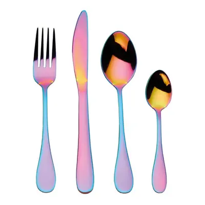 Mikasa Iridescent Cutlery Set in Gift Box, Stainless Steel, Pieces (Service for 4)