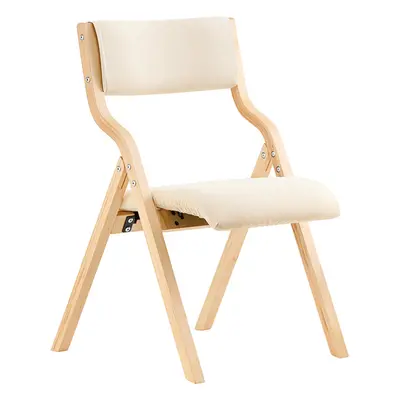 SoBuyÂ® FST40-W, Wooden Padded Folding Chair Dining Chair Office Chair