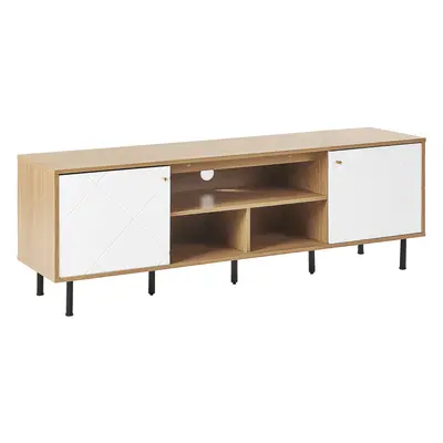 TV Stand PALMER Brown/ White