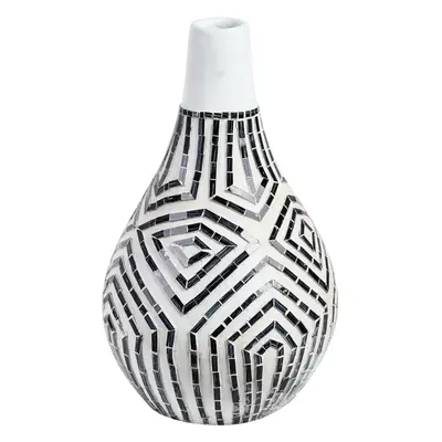 Decorative Vase OMBILIN Ceramic White